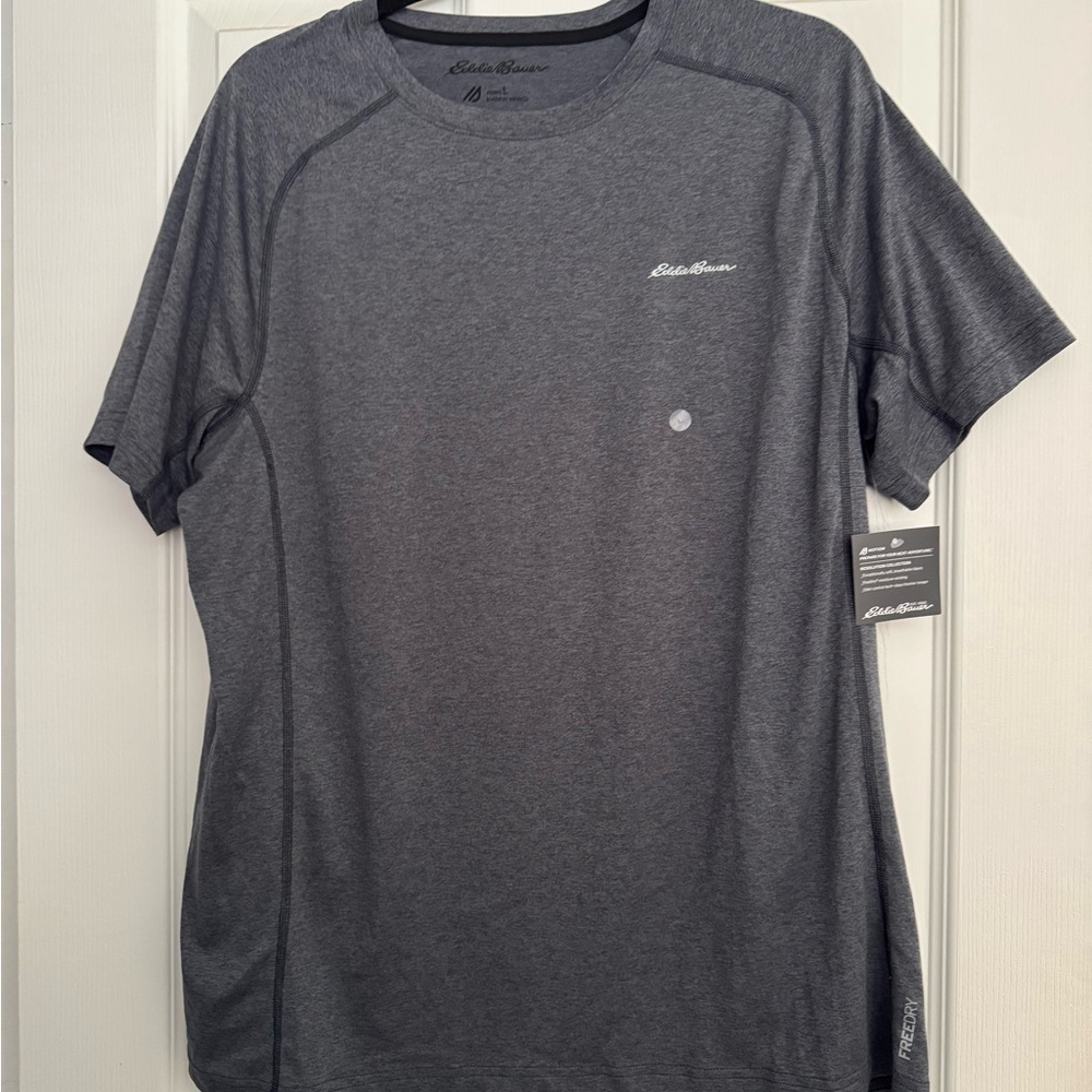 Eddie Bauer Men’s Short Sleeve Performance Tee - Charcoal